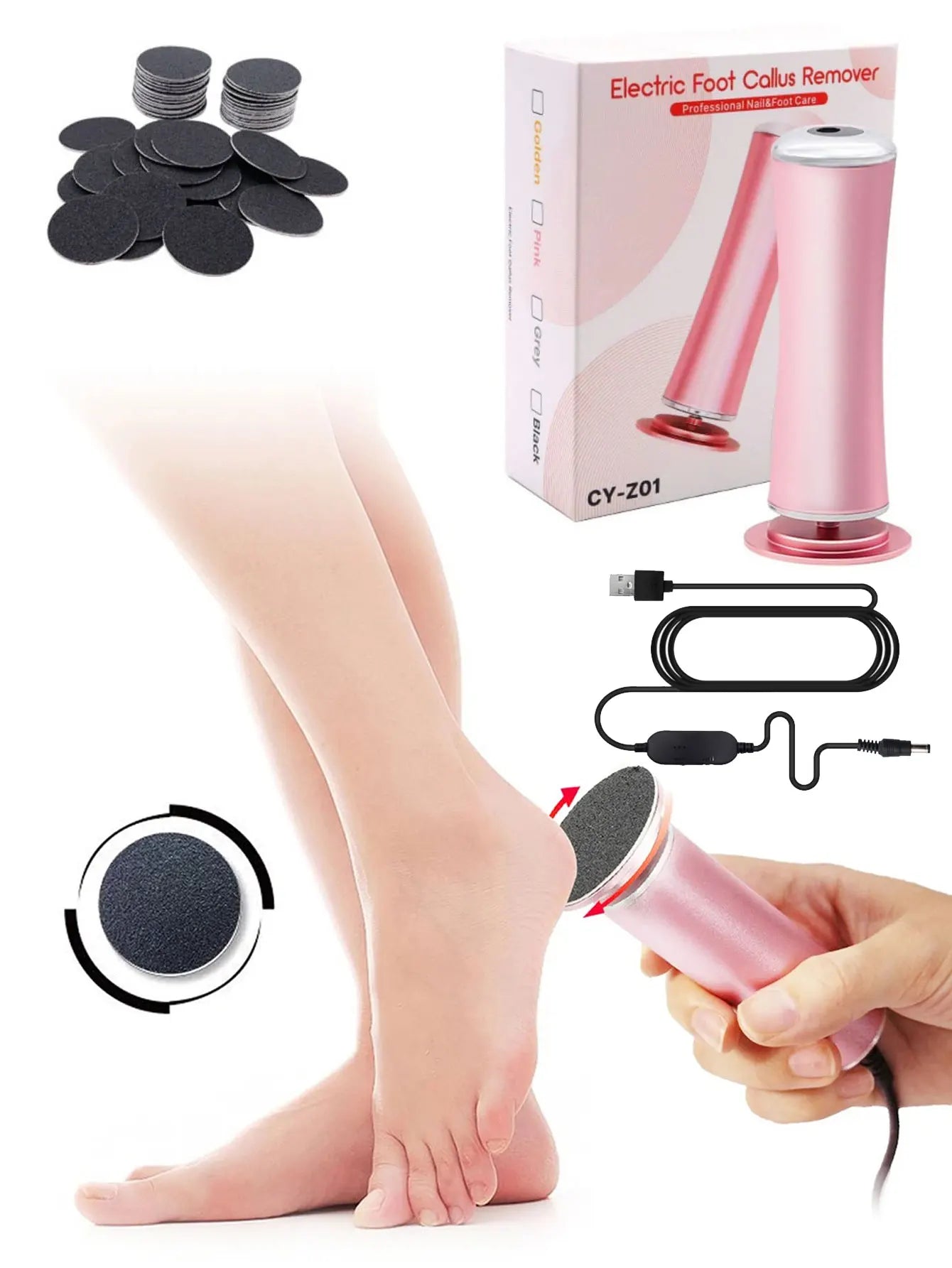 SoleRefiner Pro™ Electric Callus Remover